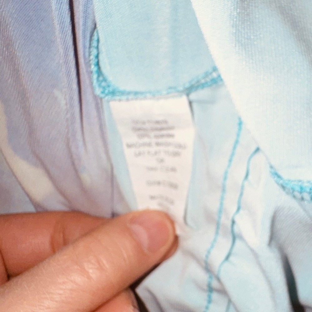 Vintage Y2K Rose Blue Floral V-Neck Midi Dress Medium Boho Beach Church Party - Picture 6 of 6